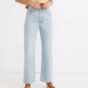Madewell Slim- Wide Leg Full Length Jean, Size 28